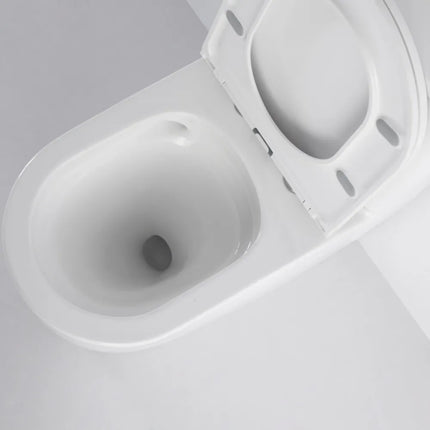 Warren Quiet Flush Rimless Back to Wall Toilet Suite Gloss White 650X370X850