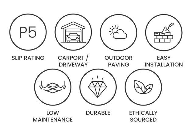 Cobblestone Dusky Granite 100X100X20 ∣ 100X100X30 mm