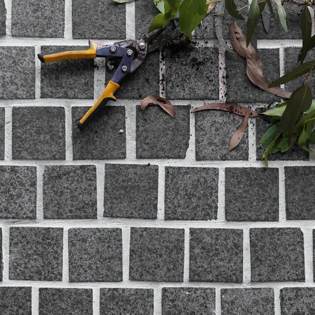 Cobblestone Night Black Granite 100X100X20/30 ∣ 200X100X20/30 mm