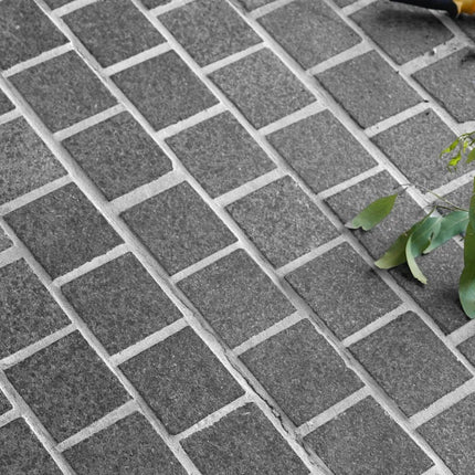 Cobblestone Night Black Granite 100X100X20/30 ∣ 200X100X20/30 mm