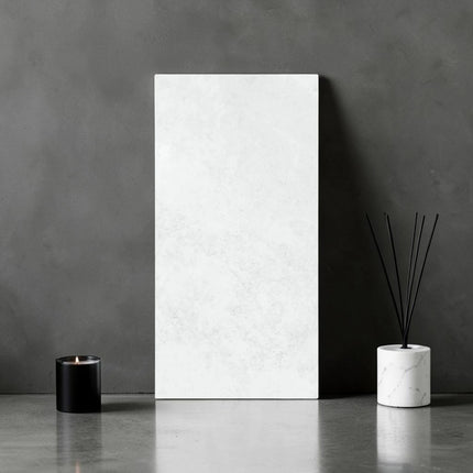 Marble Look Tile Iconic Silver Matte