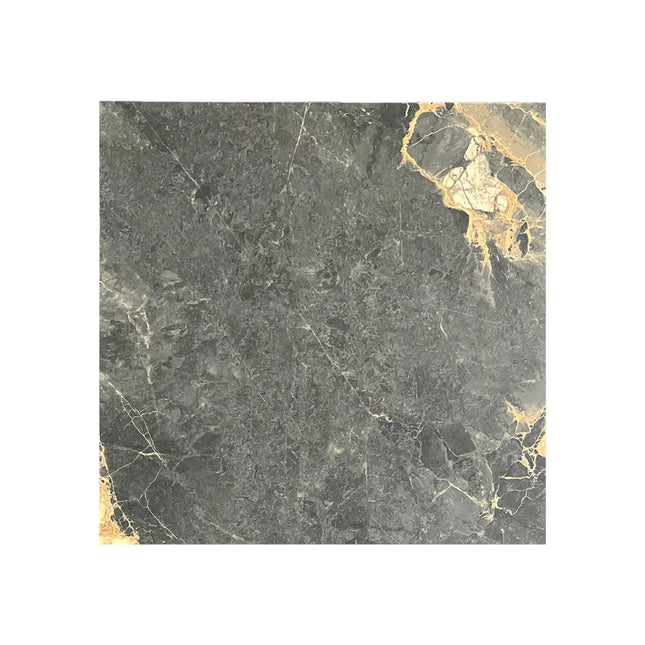 Marble Look Morris Black Matte , 600X600