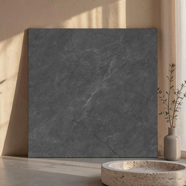 Stone Look Oregon Black Polished ,
