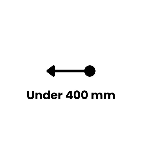 <p>Under 400mm</p>