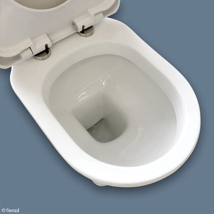 Fienza Rak Washington Front Lever Close Coupled Toilet Suite, Alpine White, S-Trap ,