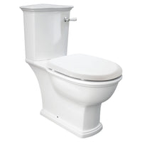 Fienza Rak Washington Front Lever Close Coupled Toilet Suite, Alpine White, P-Trap ,