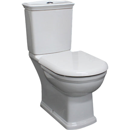 Fienza Rak Washington Close Coupled Toilet Suite, Gloss White, P-Trap ,