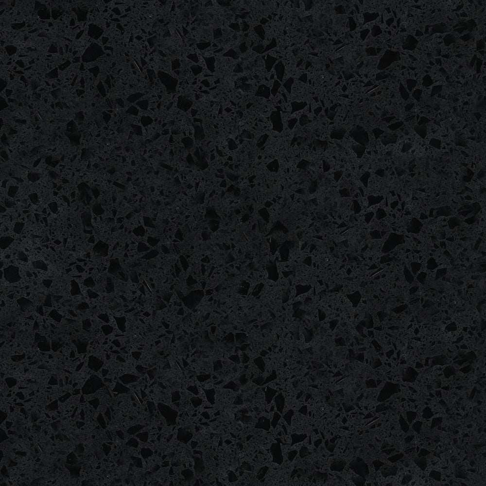 Fienza Sarah Black Sparkle Undermount Basin Top, 1800mm, Double Bowl, 2 Tap Hole ,