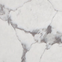 Fienza Sarah Calacatta Marble Semi Inset Basin Top, 1800mm, Double Bowl, 2 Tap Hole ,