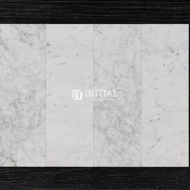 Carrara White Honed Marble 100X300mm ,