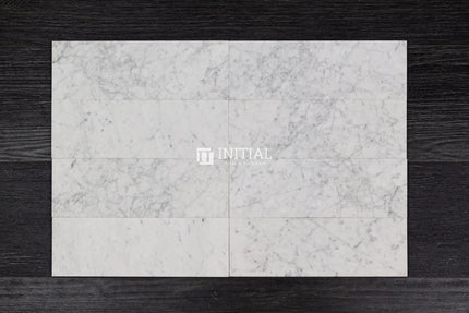 Carrara White Honed Marble 100X300mm ,