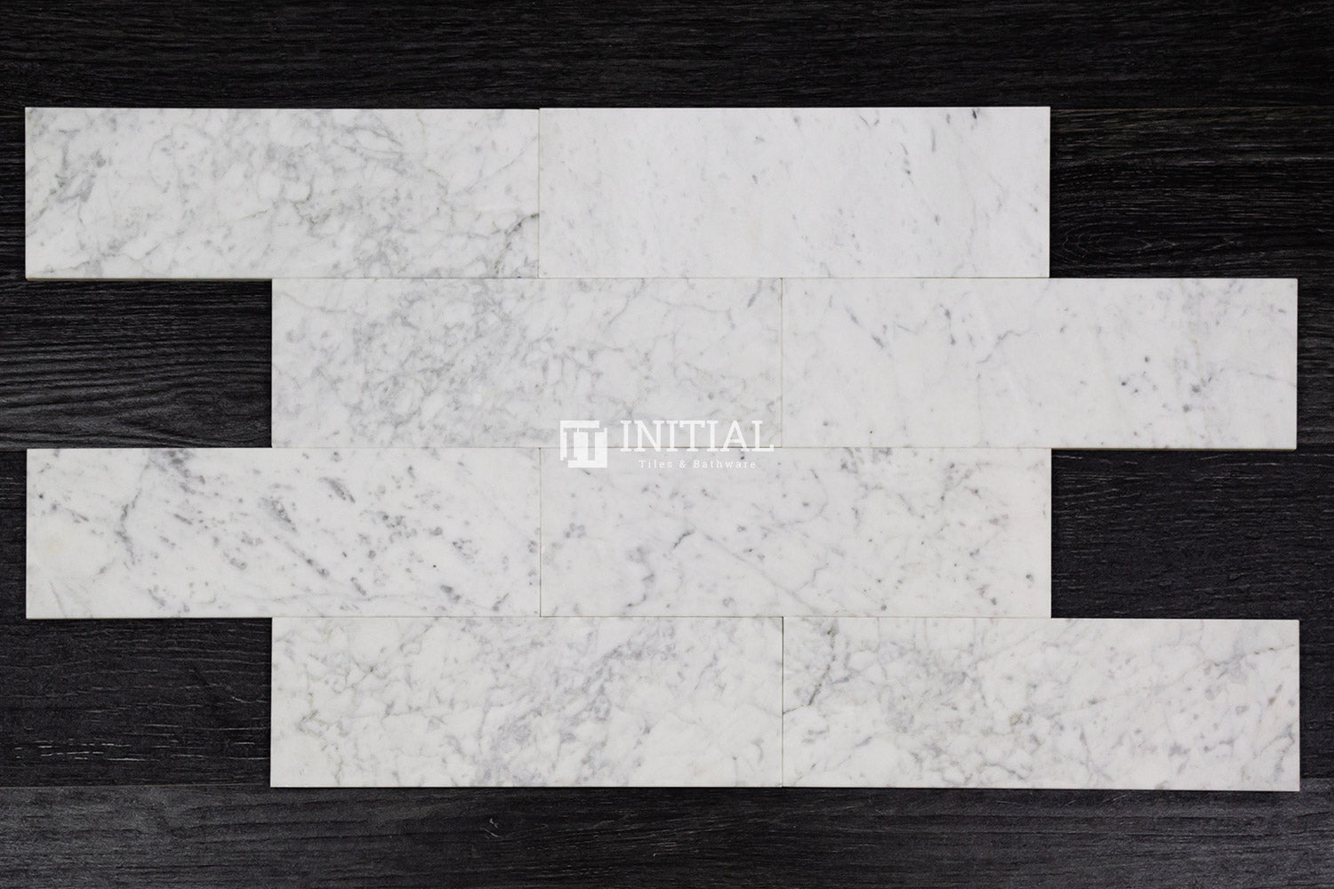 Carrara White Honed Marble 100X300mm ,