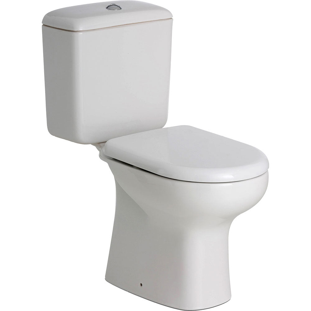 Fienza Rak Liwa Close Coupled Toilet Suite, Gloss White, S-Trap 140 ,