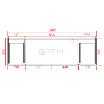 Modern Shaker Matt White Freestanding Floor Vanity Cabinet & Ceramic Top Single Bowl 1500X460X860 ,