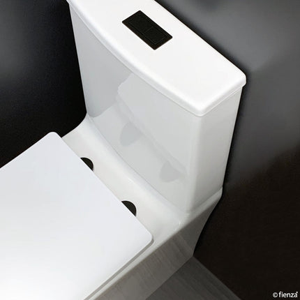 Fienza Seat Hinge Covers for Slim Seats, Matte Black ,