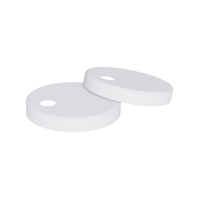 Fienza Seat Hinge Covers for Slim Seats, Matte White ,