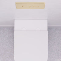 Fienza Seat Hinge Covers for Slim Seats, Matte White ,
