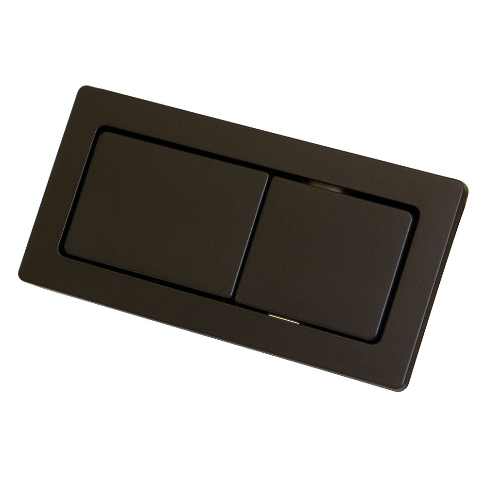 Fienza Rectangular Flush Buttons For Back To Wall Toilets, Matte Black ,