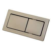 Fienza Rectangular Flush Buttons For Back To Wall Toilets, Brushed Nickel ,