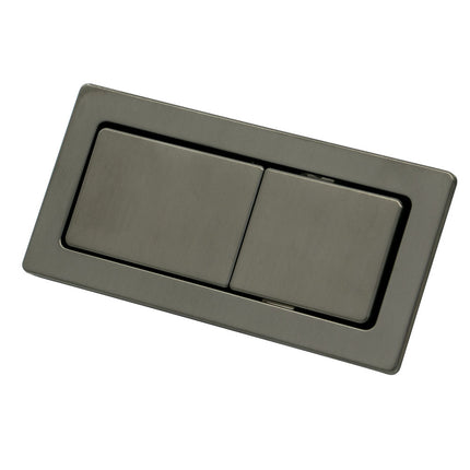 Fienza Rectangular Flush Buttons For Back To Wall Toilets, Gun Metal ,