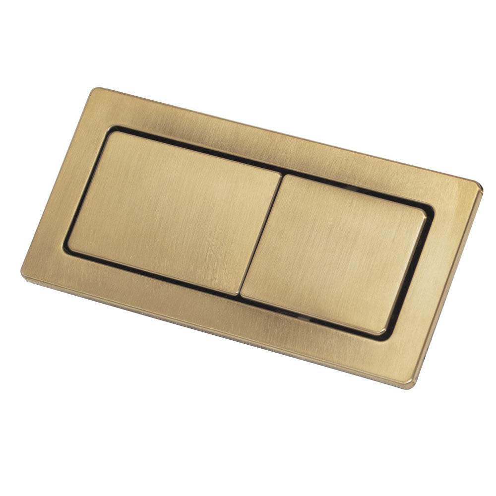 Fienza Rectangular Flush Buttons For Back To Wall Toilets, Gold ,