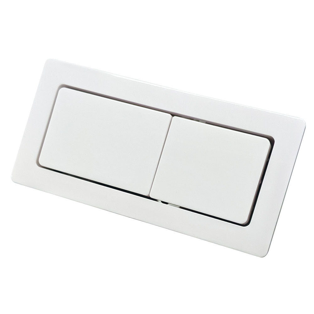 Fienza Rectangular Flush Buttons For Back To Wall Toilets, Gloss White ,