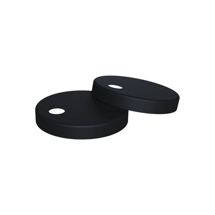Fienza Seat Hinge Covers for Standard Seats, Matte Black ,