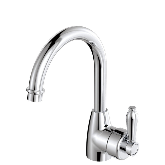 Fienza Eleanor Gooseneck Basin Mixer Tap Chrome , Default Title