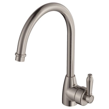 Eleanor Gooseneck Kitchen Mixer Brushed Nickel ,