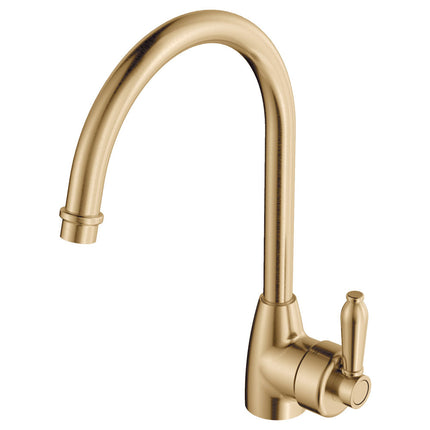 Eleanor Gooseneck Kitchen Mixer Urban Brass ,