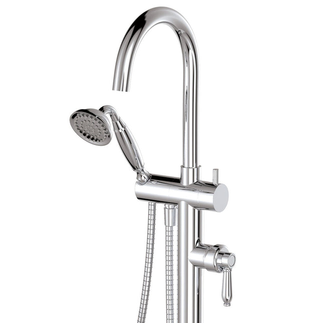 Eleanor Floor Mixer and Shower Chrome ,