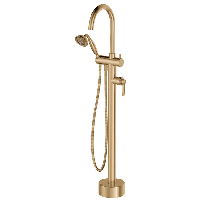 Eleanor Floor Mixer and Shower Urban Brass ,