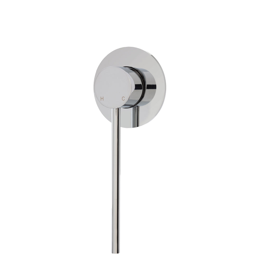 Fienza Isabella Care Chrome Wall Basin Mixer With Round Plate ,