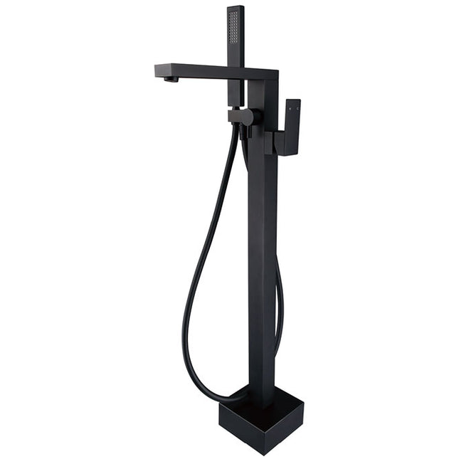 Jet Floor Mounted Mixer with Shower Head Matte Black ,