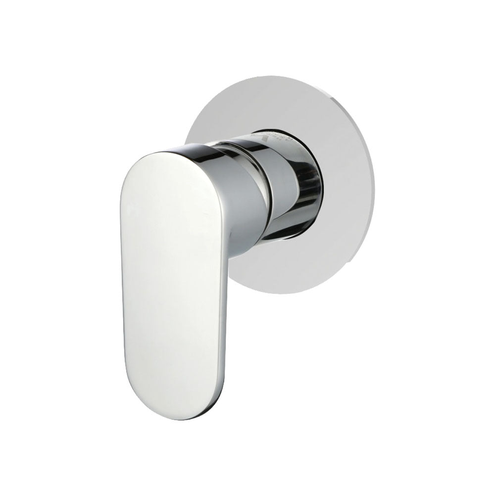 Fienza Empire Chrome Wall Shower Mixer, Small Round Plate ,