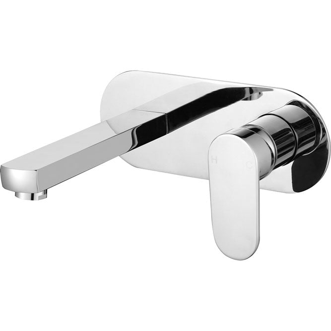 Fienza Empire Chrome Wall Mounted Basin Mixer With Spout ,