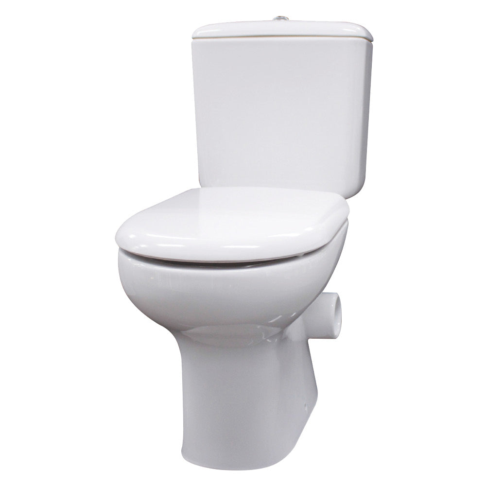 Fienza Rak Liwa Close Coupled Toilet Suite, Gloss White, Right Skew Trap ,