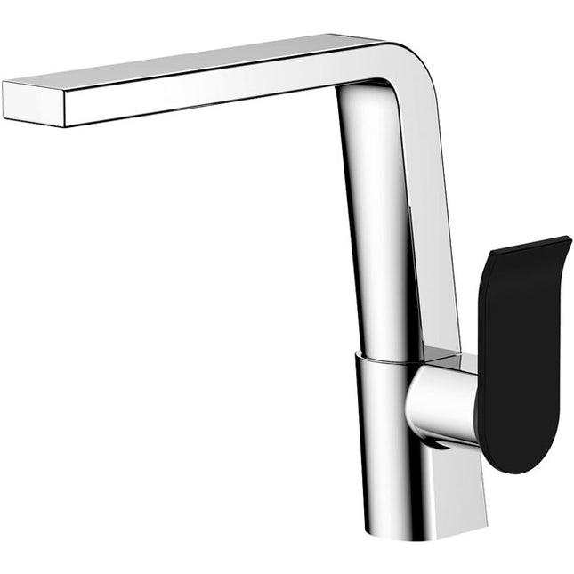 Lincoln Swivel Sink Mixer Chrome and Black Handle ,