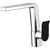 Lincoln Swivel Sink Mixer Chrome and Black Handle ,