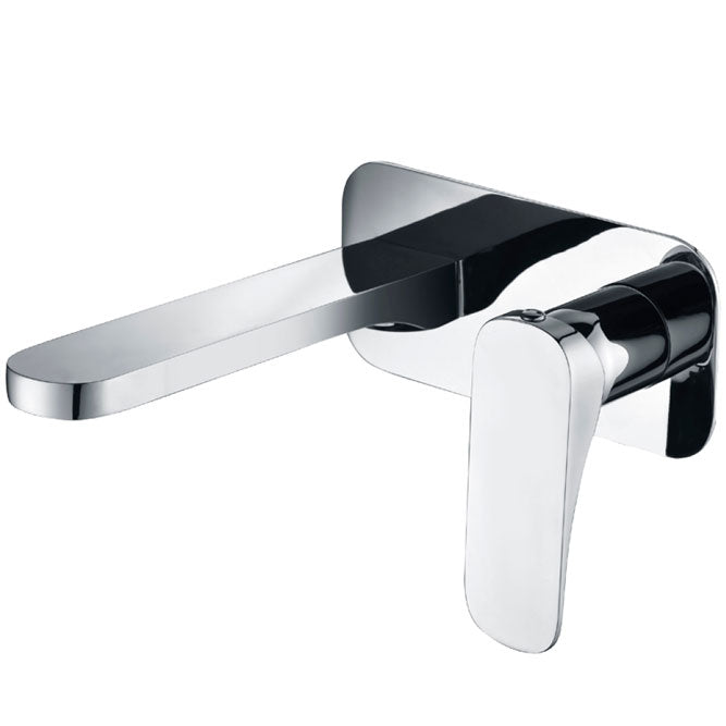 Fienza Luciana Chrome Wall Mounted Basin Mixer With Spout ,