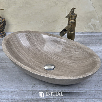 Above Counter Stone Basin Oval Shape Marble Surface Basin 500x350x150 ,