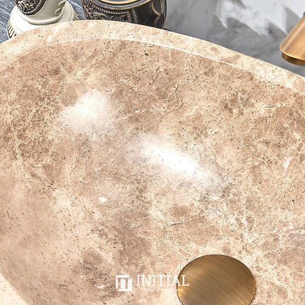 Above Counter Basin Oval Marble Surface Stone Basin 500x350x150 ,