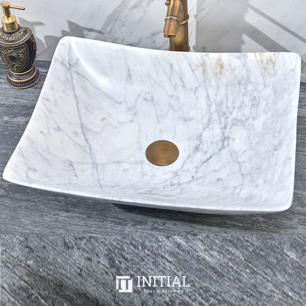 Above Counter Stone Basin Special Shape Marble Surface Basin 500x400x135 ,