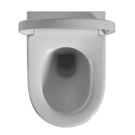 Alice Rimless Wall Hung Pan Toilet Ceramic White 520X360X325 ,