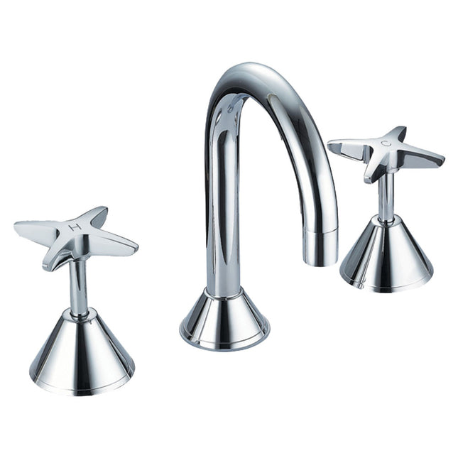 Fienza Laredo Chrome Basin Set, 3 Piece Tapware ,