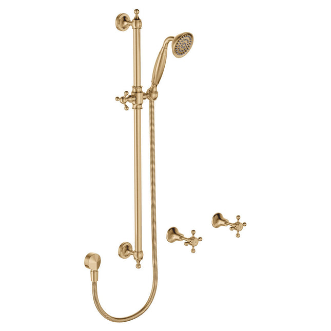 Fienza Lillian Gold Rail Shower Set ,