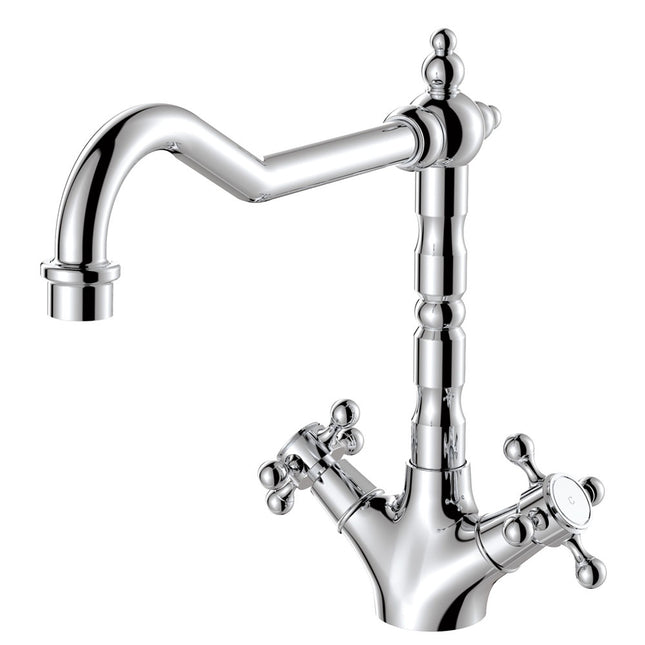 Lillian Shepherds Crook Kitchen Sink Mixer Chrome ,