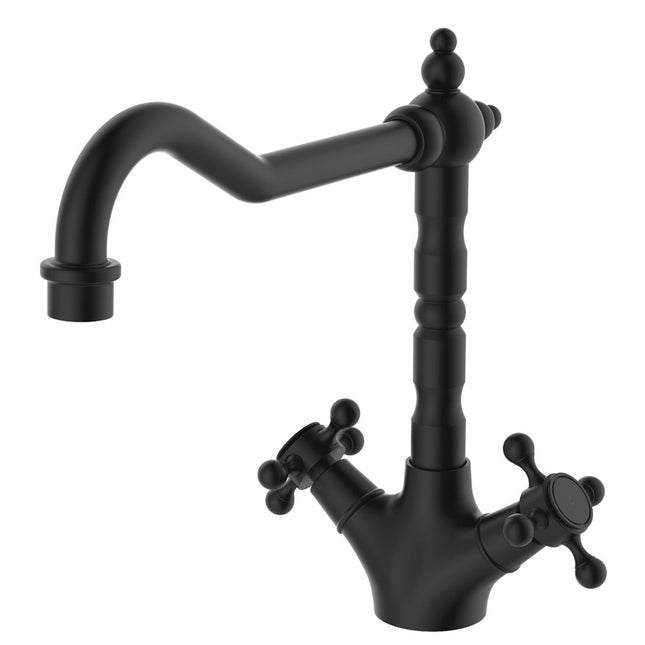 Lillian Shepherds Crook Kitchen Sink Mixer Matte Black ,