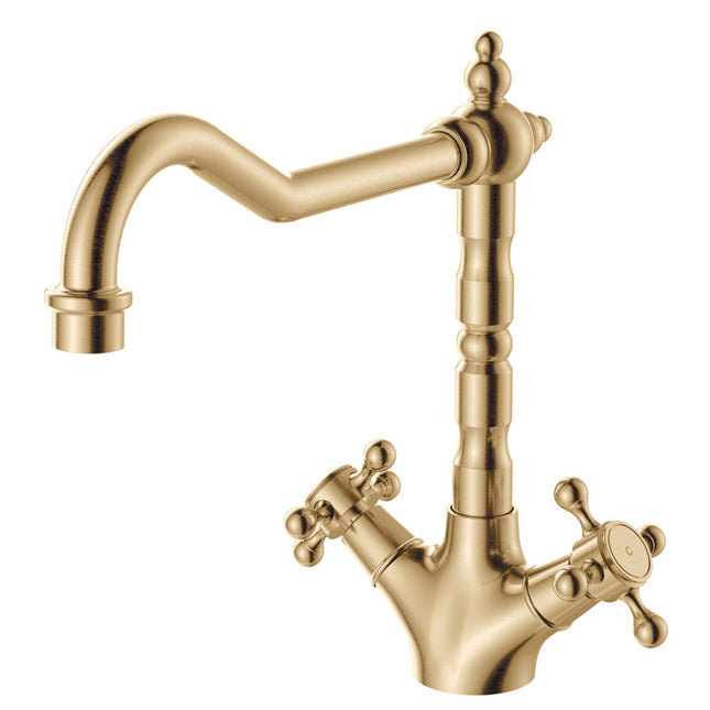 Lillian Shepherds Crook Kitchen Sink Mixer Urban Brass ,