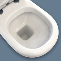 Fienza Rak Compact Back to Wall Toilet Suite, Grey Seat ,